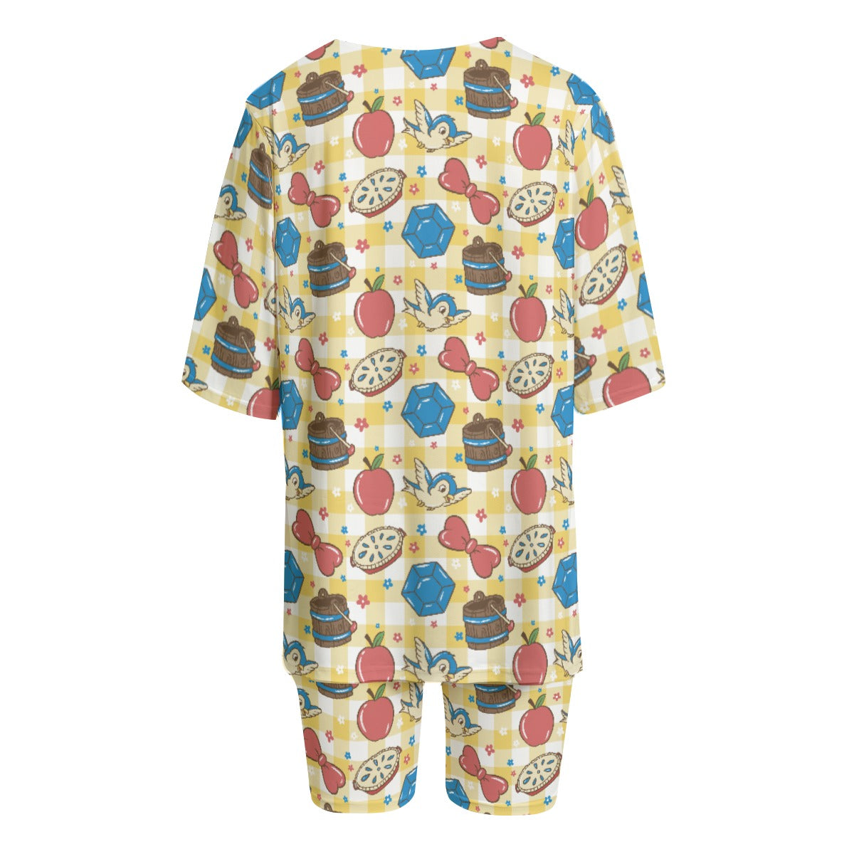 Gingham Snow Symbols Women's Stretchy Set