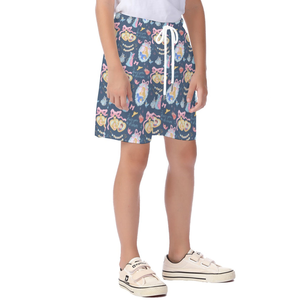 Sleepy Princess Coquette Kid's Unisex Stretch Shorts