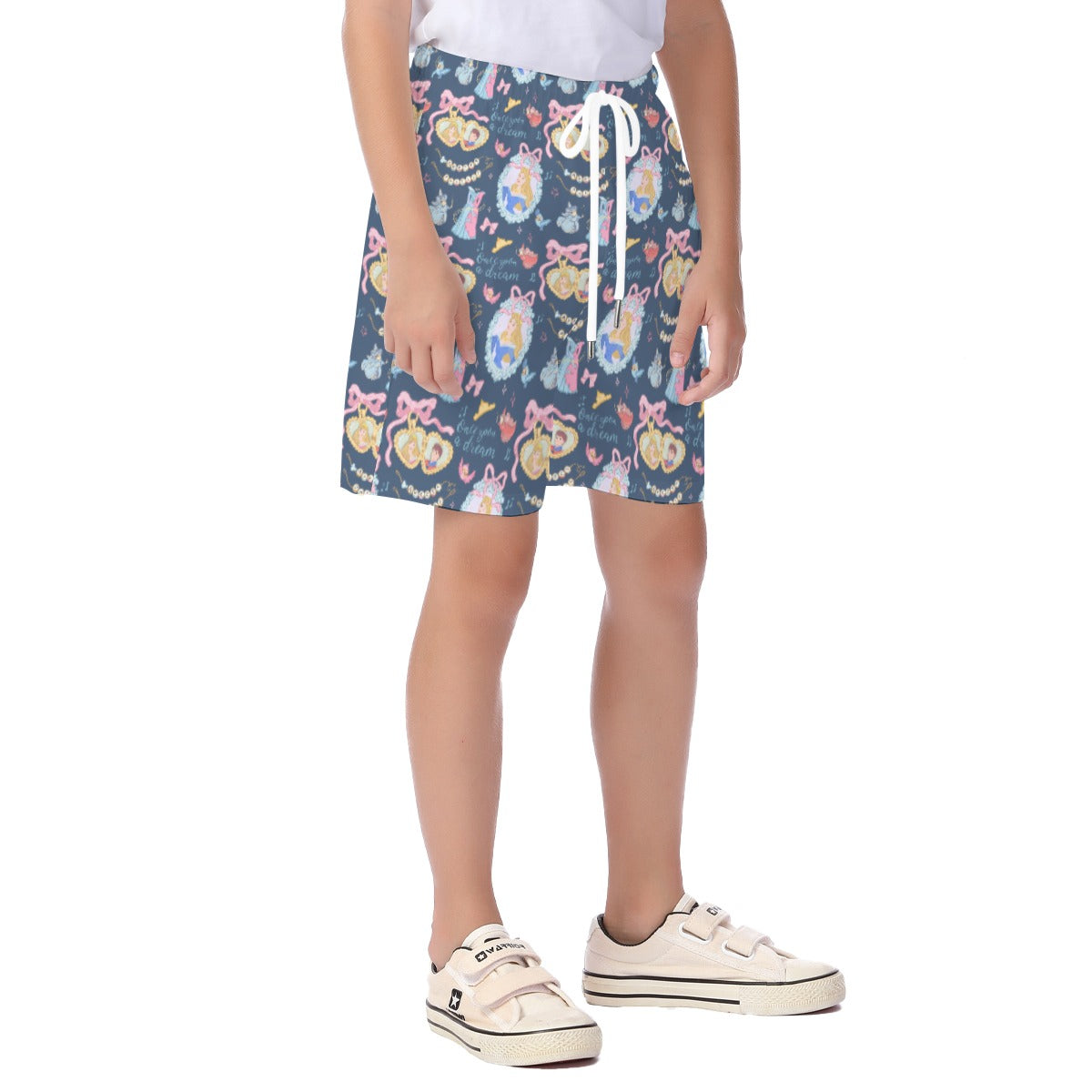 Sleepy Princess Coquette Kid's Unisex Stretch Shorts