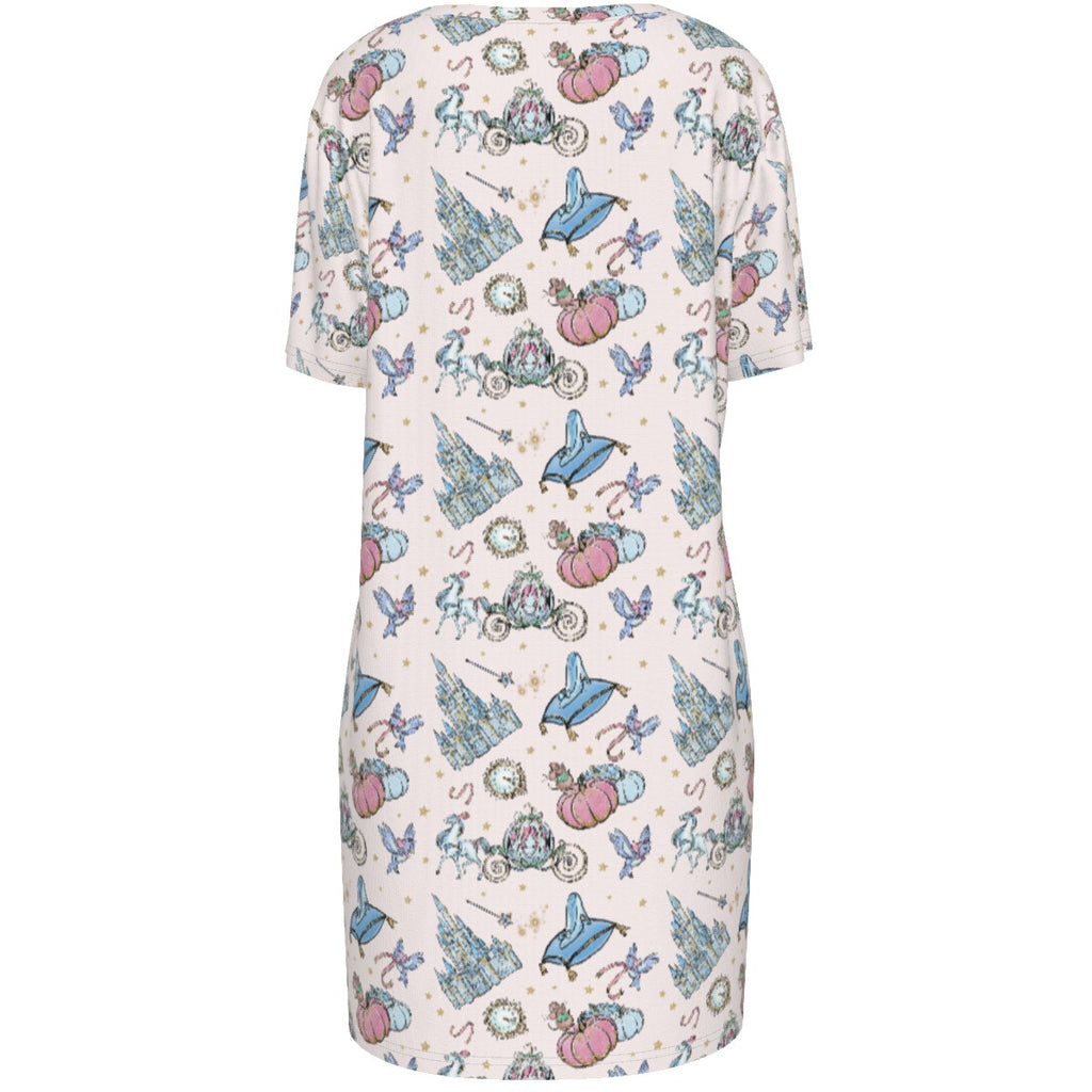 Cindy Symbols 100% Cotton Women's T-Shirt Dress