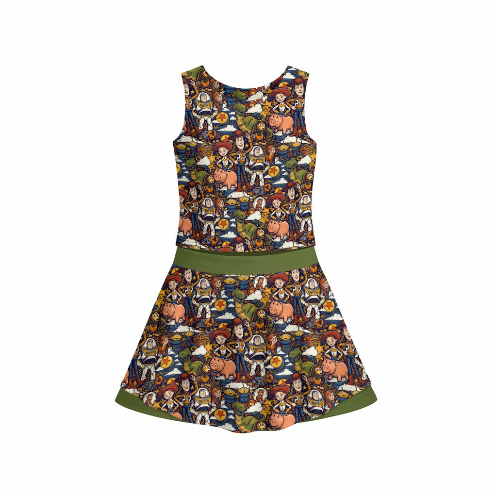 Warm Tone Toys Girl's Sleeveless Skort Set