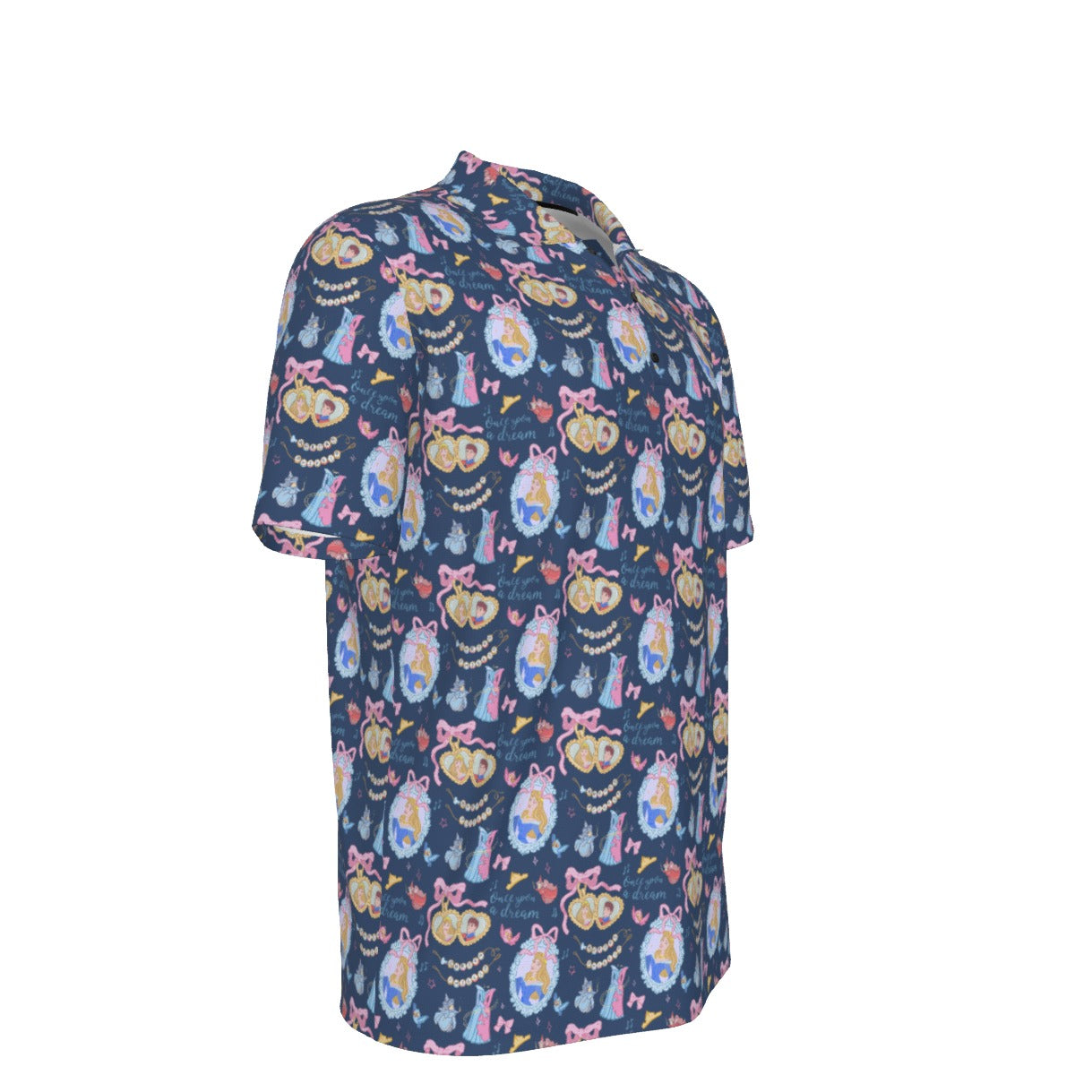Sleepy Princess Coquette Men's UV Protection POLO Shirt