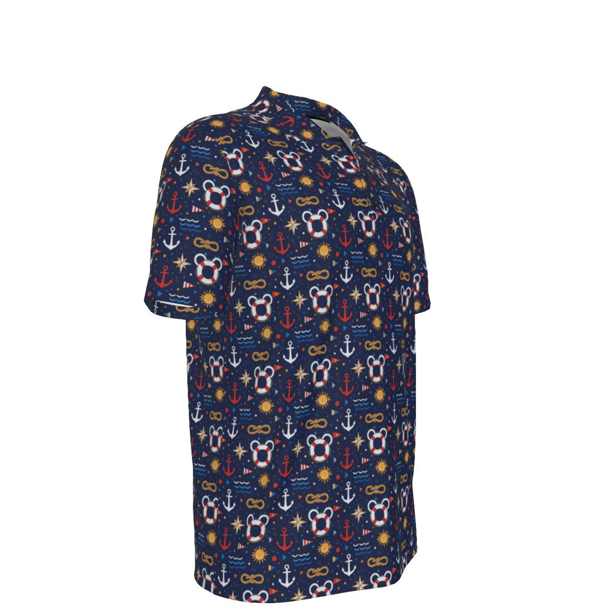 Classic Nautical Mouse Men's UV Protection POLO Shirt