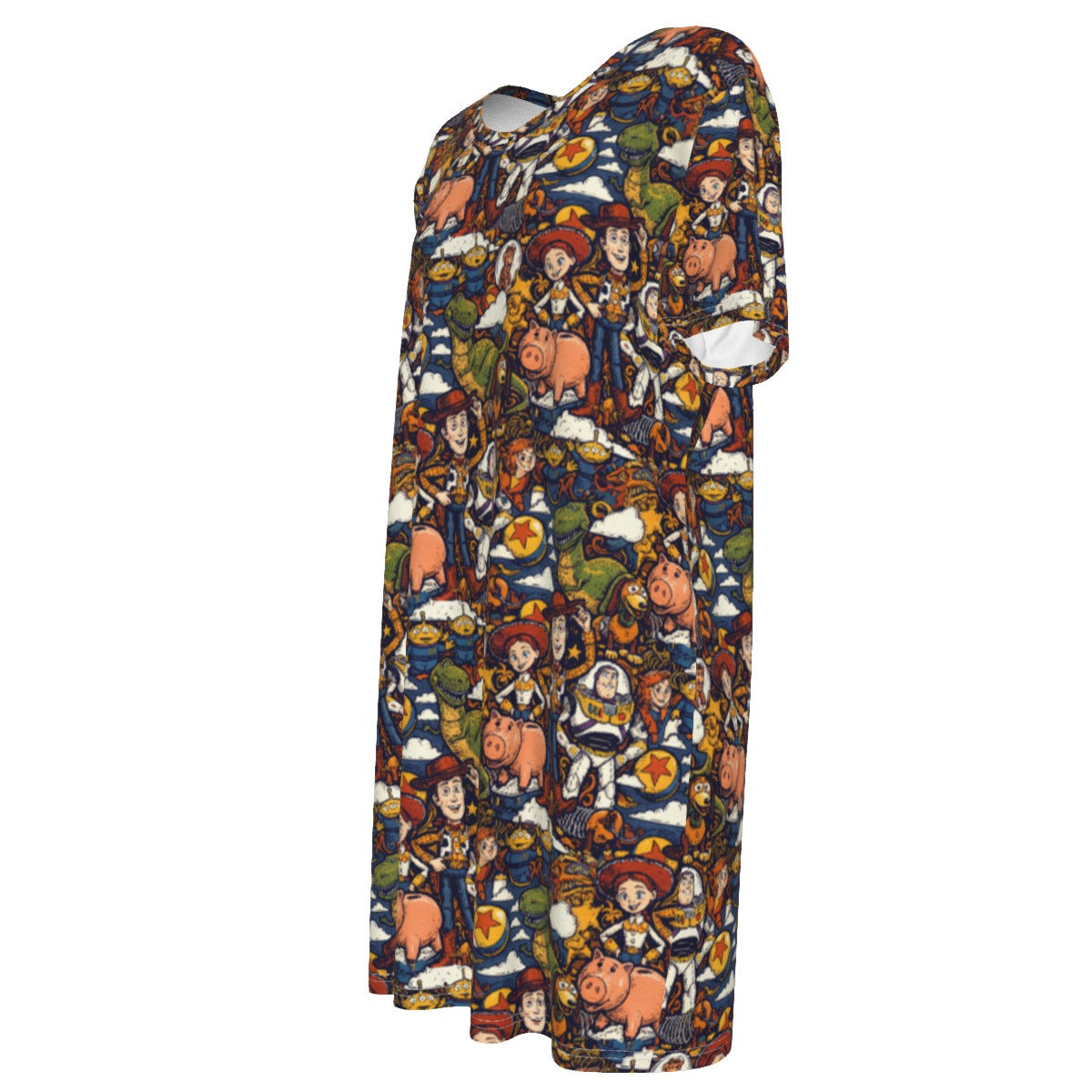 Warm Tone Toys 100% Cotton Women's T-Shirt Dress