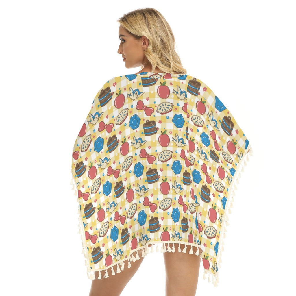 Gingham Snow Symbols Swim Cover Up