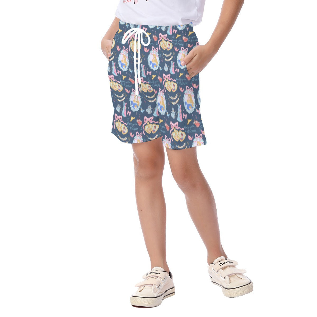 Sleepy Princess Coquette Kid's Unisex Stretch Shorts