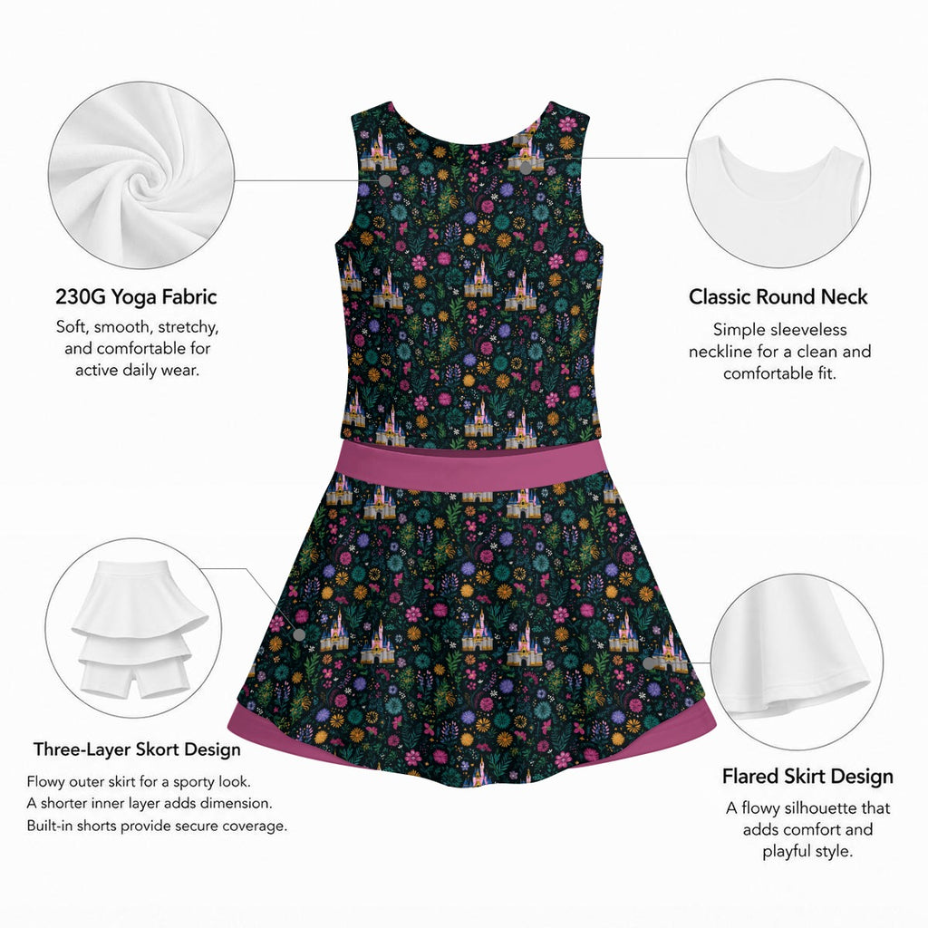 Castle Meadow Girl's Sleeveless Skort Set