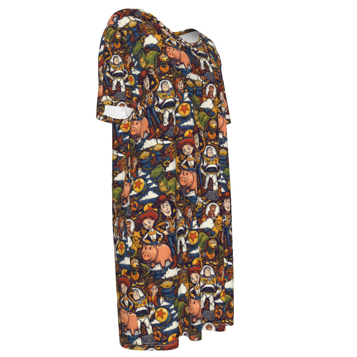 Warm Tone Toys 100% Cotton Women's T-Shirt Dress