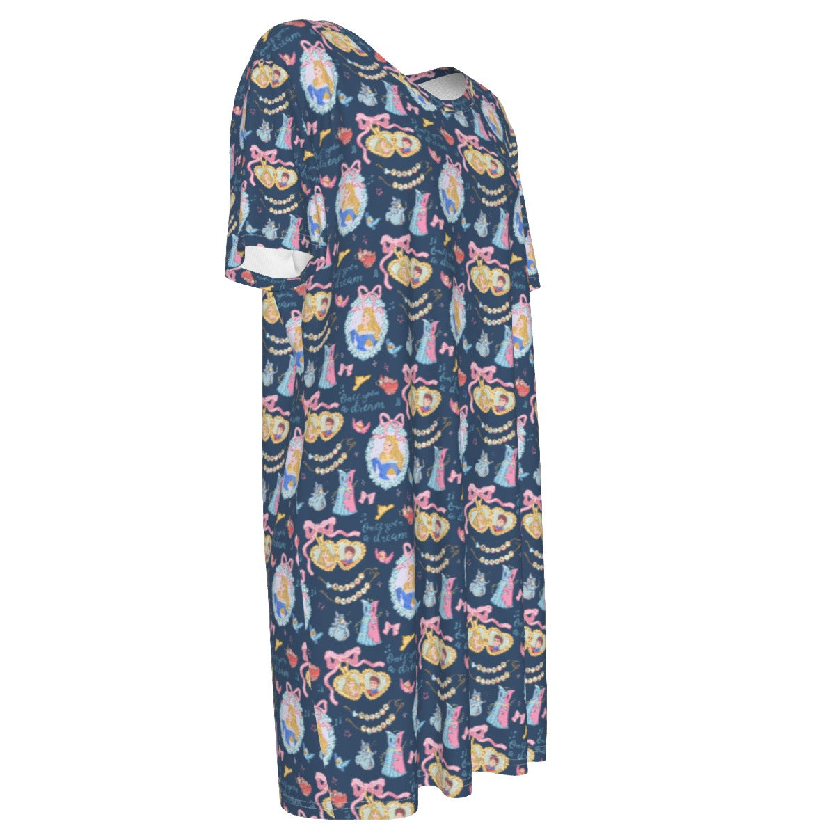 Sleepy Princess Coquette 100% Cotton Women's T-Shirt Dress