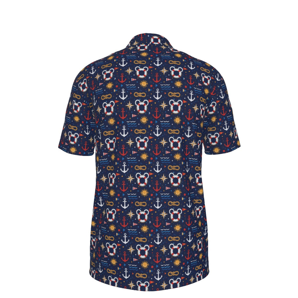 Classic Nautical Mouse Men's UV Protection POLO Shirt