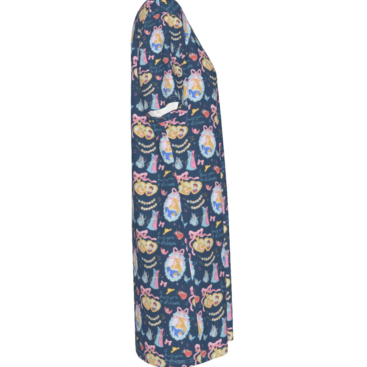 Sleepy Princess Coquette 100% Cotton Women's T-Shirt Dress