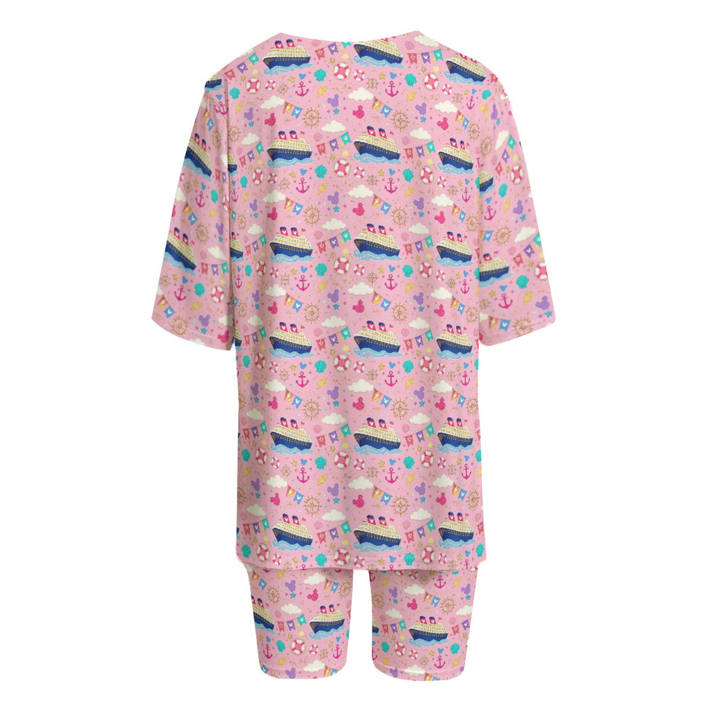 Pink Pastel Cruise Women's Stretchy Set