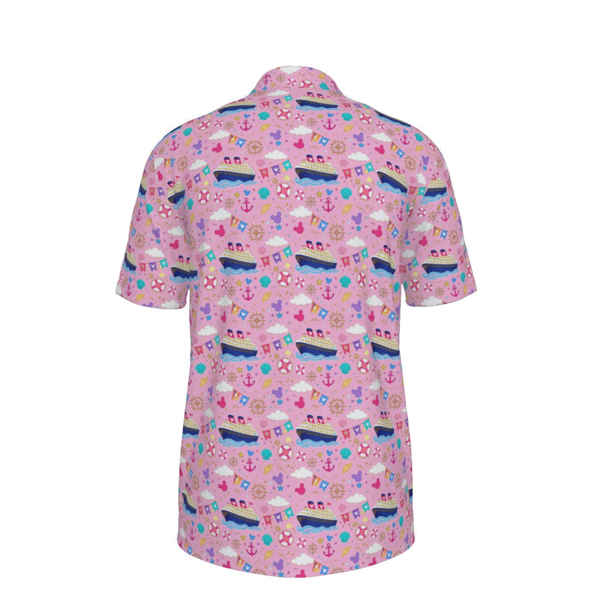 Pastel Pink Cruise Men's UV Protection POLO Shirt