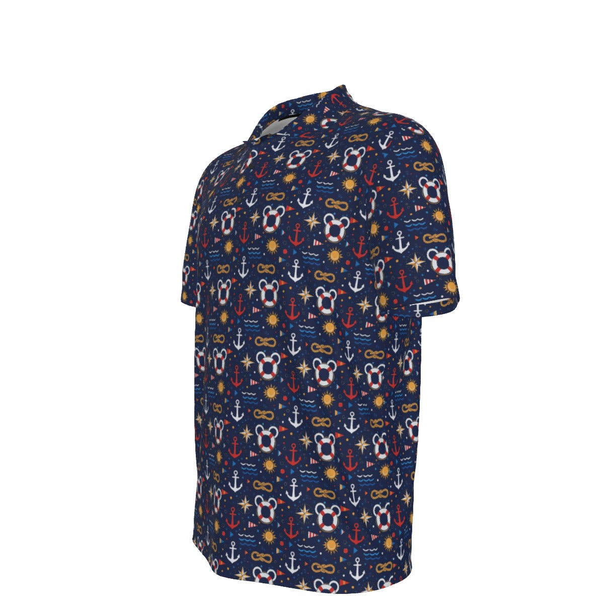 Classic Nautical Mouse Men's UV Protection POLO Shirt