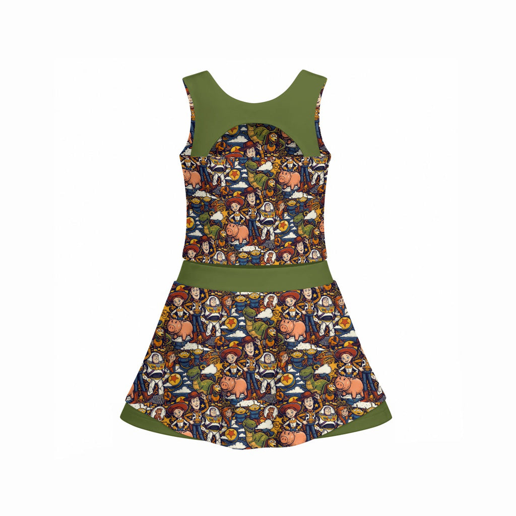 Warm Tone Toys Girl's Sleeveless Skort Set